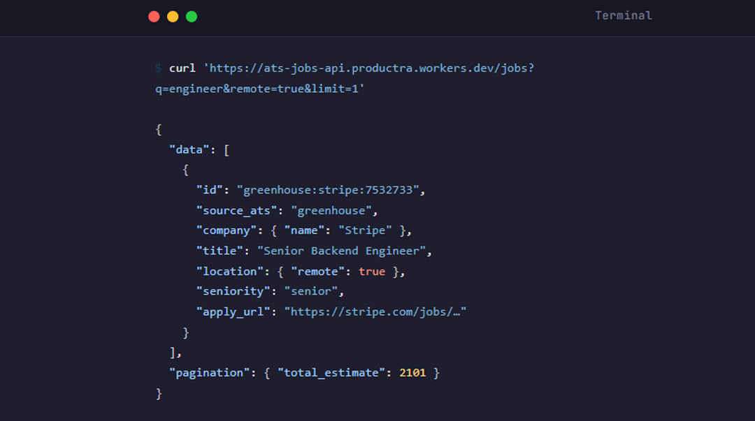 ATS Jobs API